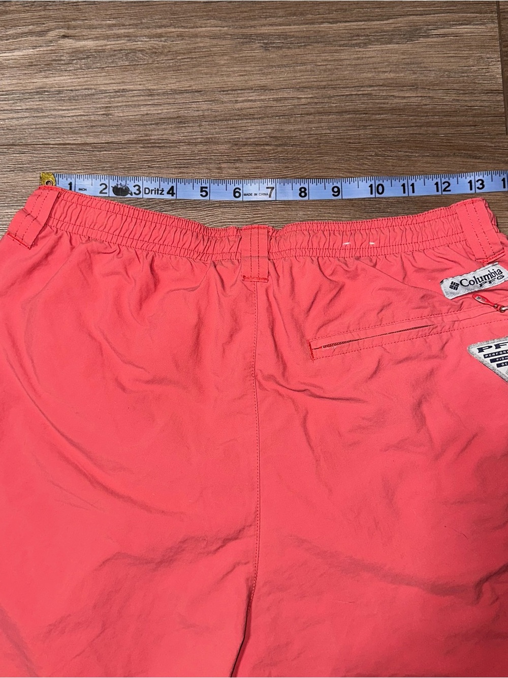 Columbia Swim Shorts PFG Omni-Shade Pockets Shorts Coral Color - Picture 9 of 9